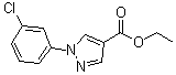 CAS # 110821-32-4, 1-(3-Chlorophenyl)-1H-pyrazole-4-carboxylic acid ethyl ester