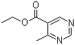structure of CAS# 110960-73-1, Ethyl-4-methylpyrimidine-5-carboxylate
