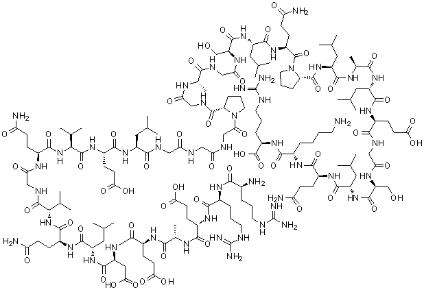 structure of CAS# 11097-48-6, Proinsulin connecting peptide (human)