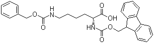 N-Fmoc-N'-Cbz-D-lysine molecular structure (CAS 110990-07-3)