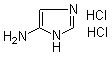 CAS # 111005-19-7, 1H-Imidazol-5-amine hydrochloride, 1H-Imidazol-4-amine dihydrochloride