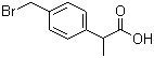 structure of CAS# 111128-12-2, 2-(4-溴甲基苯基)丙酸