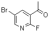 structure of CAS# 1111637-74-1, 1-(5-溴-2-氟-3-吡啶基)乙酮