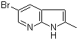 structure of CAS# 1111638-02-8, 5-溴-2-甲基-1H-吡咯并[2,3-b]吡啶