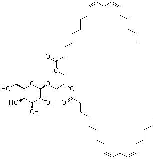 CAS # 111187-15-6, (2R)-2,3-Bis[[(9Z,12Z)-1-oxo-9,12-octadecadien-1-yl]oxy]propyl beta-D-galactopyranoside