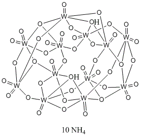 structure of CAS# 11120-25-5, Ammonium paratungstate