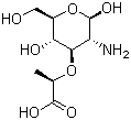 structure of CAS# 1114-41-6, Muramic acid