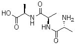 structure of CAS# 1114-94-9, D-Alanyl-D-alanyl-D-alanine