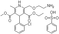 structure of CAS# 111470-99-6, Amlodipine besylate