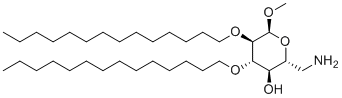 structure of CAS# 1115270-63-7, (2R,3R,4S,5R,6S)-2-(氨基甲基)-6-甲氧基-4,5-二(十四烷氧基)四氢吡喃-3-醇