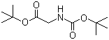 CAS # 111652-20-1, N-(tert-Butoxycarbonyl)glycine tert-butyl ester, (tert-Butoxycarbonylamino)acetic acid tert-butyl ester, N-(tert-Butoxycarbonyl)glycine tert-butyl ester