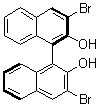 structure of CAS# 111795-43-8, (R)-3,3'-二溴-1,1'-联-2-萘酚