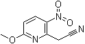 structure of CAS# 111795-99-4, 6-Methoxy-3-nitro-2-pyridineacetonitrile