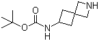structure of CAS# 1118786-85-8, N-2-氮杂螺[3.3]庚-6-基氨基甲酸叔丁酯