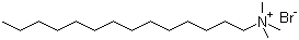 Tetradecyl trimethyl ammonium bromide molecular structure (CAS 1119-97-7)