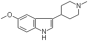 structure of CAS# 111963-87-2, 5-甲氧基-3-(1-甲基-4-哌啶基)吲哚