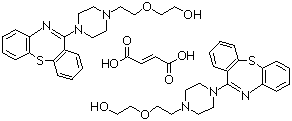 structure of CAS# 111974-72-2, Quetiapine fumarate