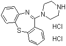 CAS # 111974-74-4, 11-Piperazinodibenzo[b,f][1,4]thiazepine dihydrochloride, 11-(1-Piperazinyl)-dibenzo[b,f][1,4]thiazepine dihydrochloride