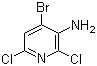 structure of CAS# 1121586-37-5, 3-氨基-4-溴-2,6-二氯吡啶