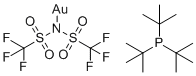 structure of CAS# 1121960-93-7, 三-叔-丁基膦金(i)双(三氟甲基磺酰基)亚胺