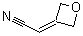 structure of CAS# 1123787-67-6, (氧杂环丁烷-3-亚基)乙腈