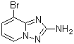 structure of CAS# 1124382-72-4, 8-Bromo-[1,2,4]triazolo[1,5-a]pyridin-2-amine