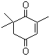 structure of CAS# 1125-21-9, 2,6,6-Trimethyl-2-cyclohexene-1,4-dione