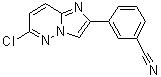 structure of CAS# 1125406-99-6, 3-(6-氯咪唑并[1,2-b]哒嗪-2-基)苯甲腈