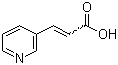 CAS # 1126-74-5, 3-Pyridineacrylic acid, 3-(3-Pyridyl)acrylic acid