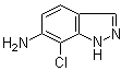 structure of CAS# 112635-08-2, 6-Amino-7-chloroindazole