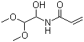 CAS # 112642-92-9, N-(1-Hydroxy-2,2-dimethoxyethyl)-2-propenamide