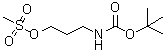 structure of CAS# 112663-43-1, 3-[(tert-Butoxycarbonyl)amino]propyl methanesulfonate
