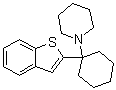 CAS # 112726-66-6, N-[1-(2-Benzo[b]thiophenyl)cyclohexyl]piperidine, 1-[1-(2-Benzo[b]thienyl)cyclohexyl]piperidine, BTCP, GK 1