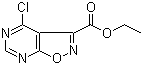 4-Chloroisoxazolo[5,4-d]pyrimidine-3-carboxylic acid ethyl ester molecular structure (CAS 1127366-79-3)