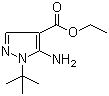 structure of CAS# 112779-14-3, Ethyl 5-amino-1-tert-butyl-1H-pyrazole-4-carboxylate