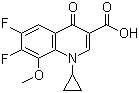 structure of CAS# 112811-72-0, 1-环丙基-6,7-二氟-1,4-二氢-8-甲氧基-4-氧代-3-喹啉羧酸