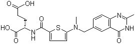 structure of CAS# 112887-68-0, 雷替曲塞