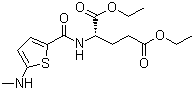 structure of CAS# 112889-02-8, N-(5-甲氨基-2-噻吩甲酰基)-L-谷氨酸二乙酯