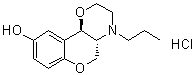 structure of CAS# 112960-16-4, 反式-3,4,4a,10b-四氢-4-丙基-2H,5H-[1]苯并吡喃并[4,3-b]-1,4-恶嗪-9-醇盐酸盐