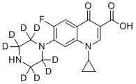 structure of CAS# 1130050-35-9, Ciprofloxacin-d8