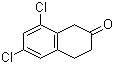 structure of CAS# 113075-86-8, 6,8-Dichloro-2-tetralone