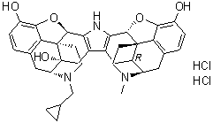 CAS # 113158-35-3, (4bS,8R,8aS,10aR,11R,14aS,19aR,20bR)-7-(Cyclopropylmethyl)-5,6,7,8,9,10,11,12,13,14,19a,20b-dodecahydro-12-methyl-4,8:11,15-dimethano-20H-bisbenzofuro[2,3-a:3',2'-i]dipyrido[4,3-b:3',4'-h]carbazole-1,8a,18-triol dihydrochloride, N-De(cyclopropyl)-N'-demethyl-14-deoxybinaltorphimine dihydrochloride