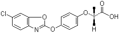 structure of CAS# 113158-40-0, 精恶唑禾草灵
