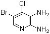 structure of CAS# 1131604-99-3, 5-Bromo-4-chloro-2,3-pyridinediamine