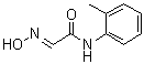 structure of CAS# 1132-03-2, 2-(Hydroxyimino)-N-(2-methylphenyl)acetamide