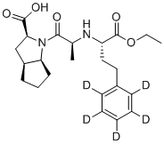 structure of CAS# 1132661-86-9, 雷米普利-d5