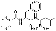 structure of CAS# 1132709-14-8, B-[(1S)-3-甲基-1-[[(2S)-1-氧代-3-苯基-2-[(2-吡嗪基羰基)氨基]丙基]氨基]丁基]硼酸