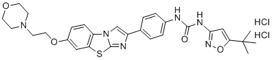 structure of CAS# 1132827-21-4, Quizartinib Dihydrochloride