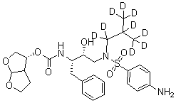 structure of CAS# 1133378-37-6, Darunavir-d<sub>9</sub>