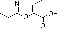 CAS 登录号：113366-51-1, 2-乙基-4-甲基恶唑-5-羧酸
